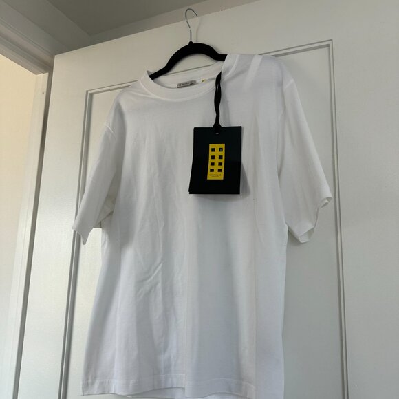 NWT Moncler X Alicia Keys T-Shirt Sz XL in White Unisex Cotton Motif Printed - Picture 7 of 10